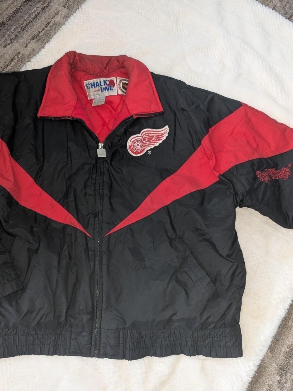 Chalk Line Detroit Red Wings Black & Red Team Jacket